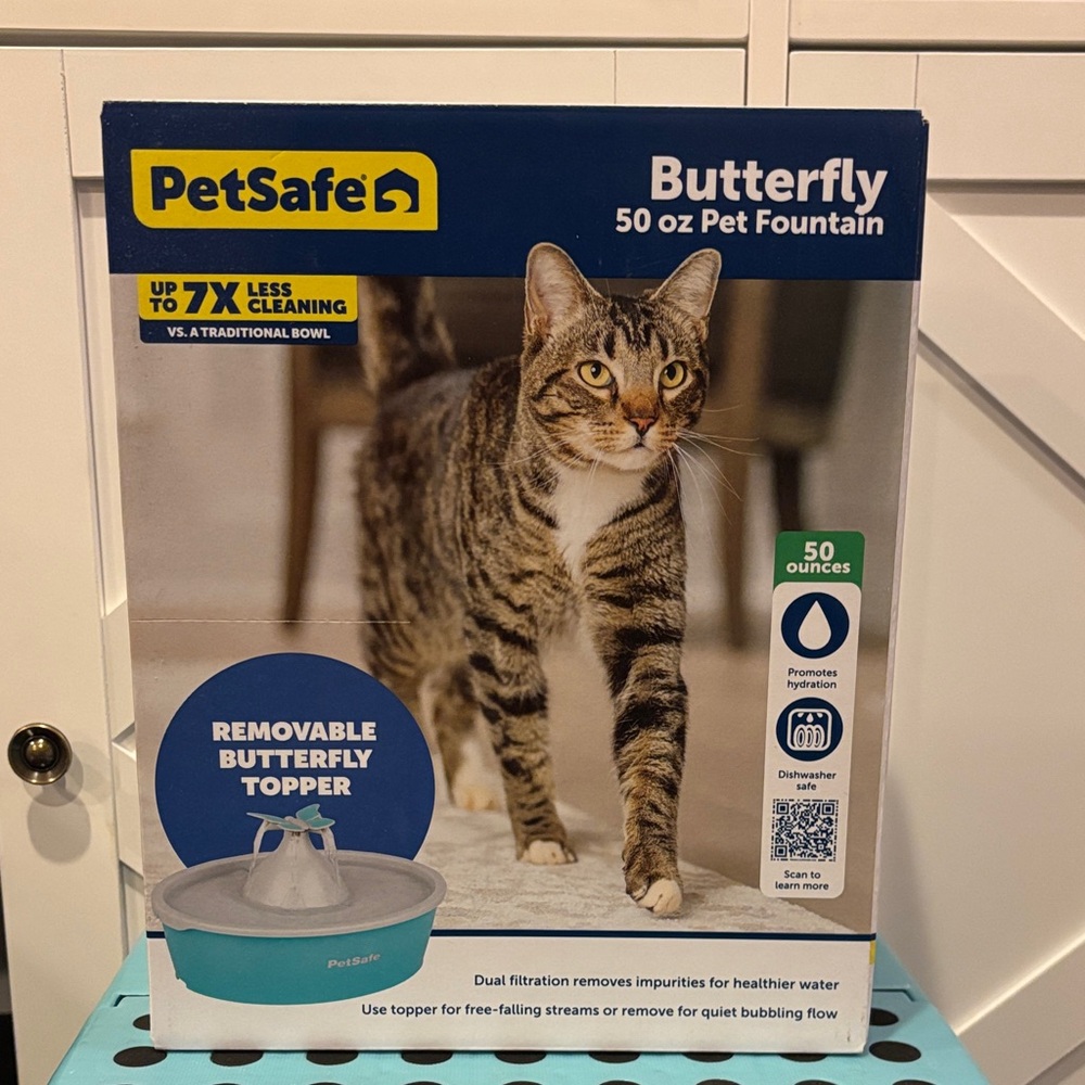 PetSafe Butterfly Pet Fountain - Turquoise